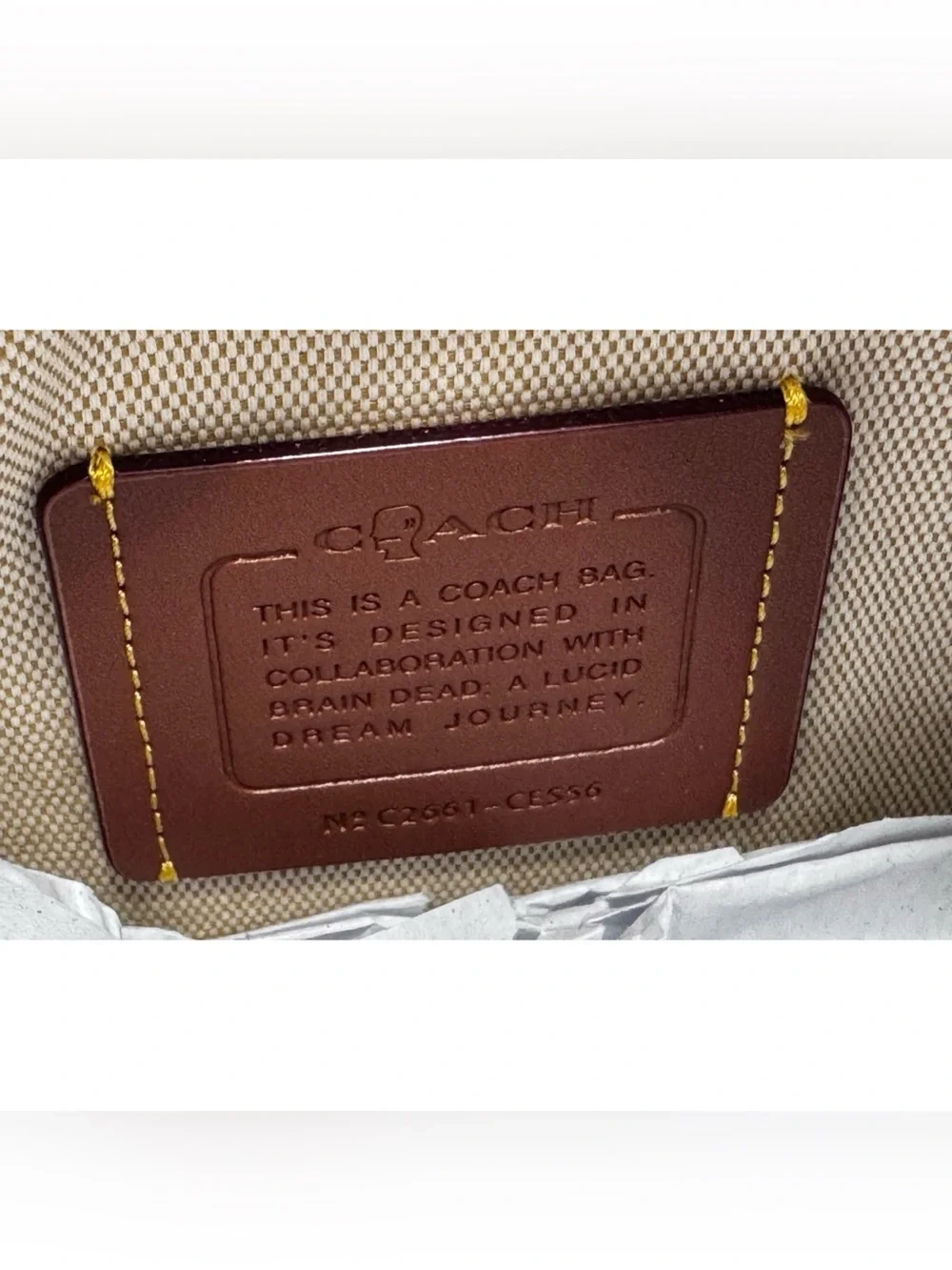 Coach | Brain Dead Compass Bag 25 With Patches, AMBER BROWN